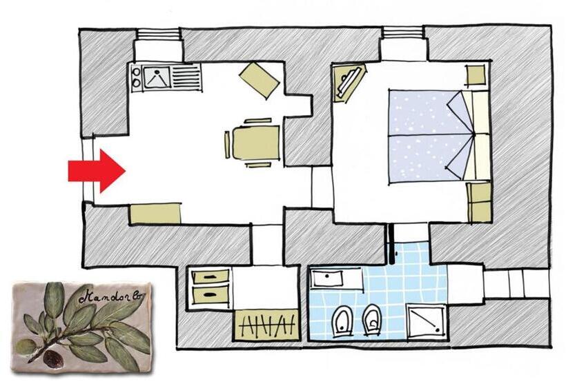 Quarto Estandar, Balice Antica Dimora
