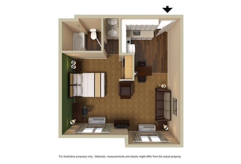 Студия Deluxe, Extended Stay America Select Suites   Austin   Northwest   Research Park