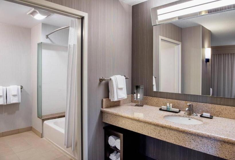 מיטת קינג בסוויטה, Courtyard By Marriott Edmonton West