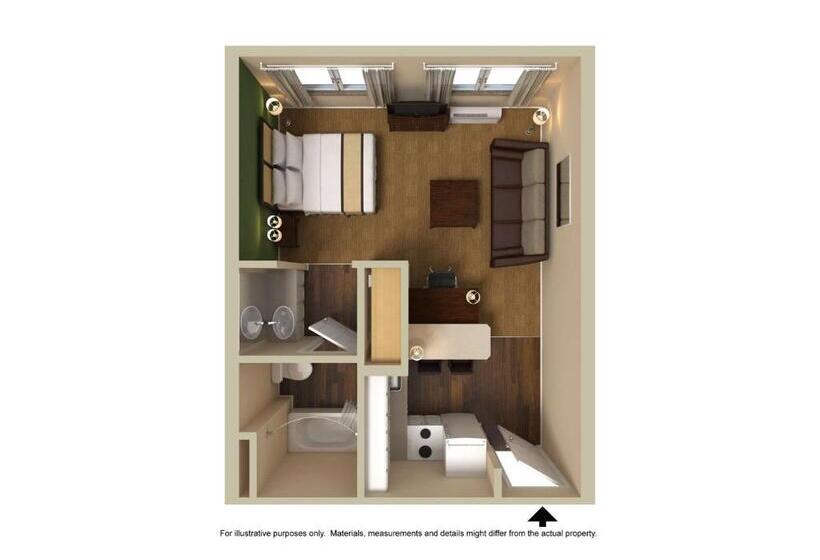 Студия Deluxe, Extended Stay America Select Suites   Chicago   Lombard   Oakbrook