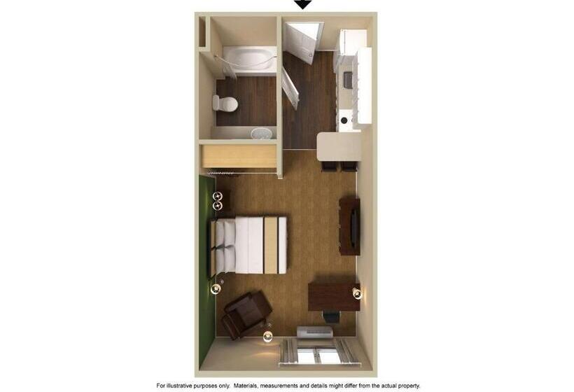 Студио Стандарт Кровать Кинг, Extended Stay America Select Suites   Chicago   Lombard   Oakbrook