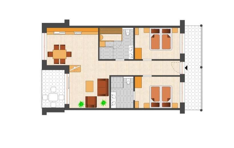 Апартаменты 1 Спальня, Alpenparks Hotel Montana Matrei