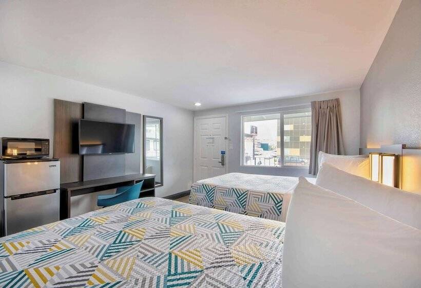 Номер Стандарт 2 Двуспальные Кровати, Studio 6 Eureka Ca Old Town