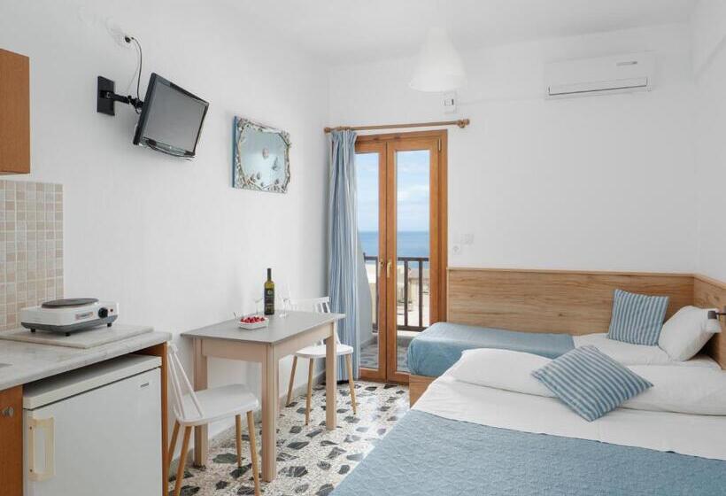 Номер Стандарт Вид на Море с Балконом, Spiros Soula Family Hotel & Apartments
