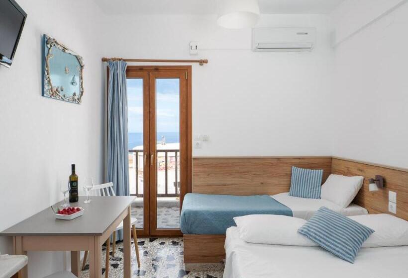 Номер Стандарт Вид на Море с Балконом, Spiros Soula Family Hotel & Apartments