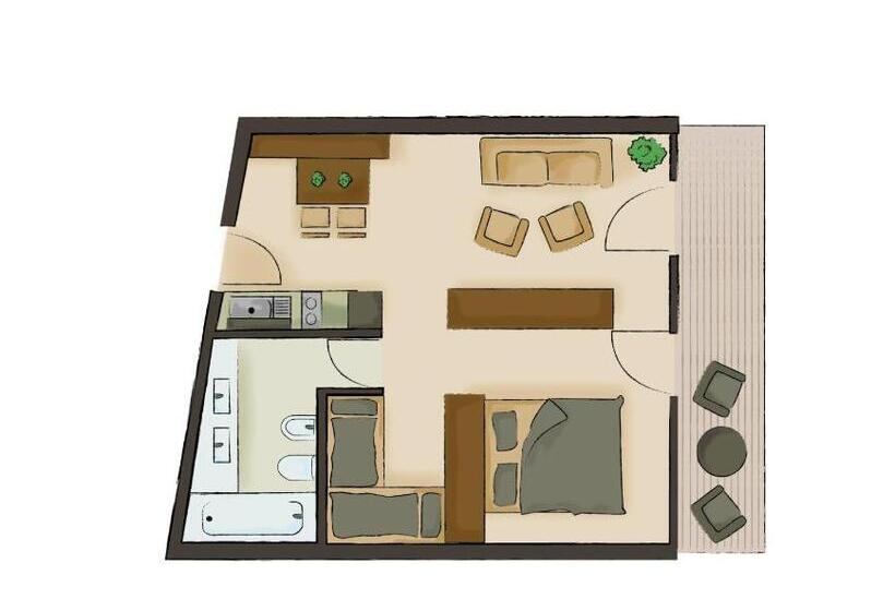 Apartamento 2 Dormitórios, Residence Königswarte Strata