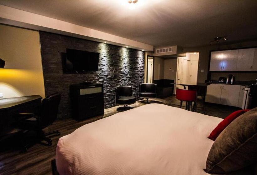 디럭스 룸 킹사이즈 침대, Hôtel Saint Germain Rimouski