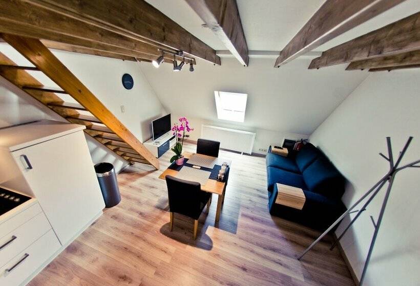 Апартаменты Дюплекс 1 Спальня, Appart Hotel Léopold Liège Centre