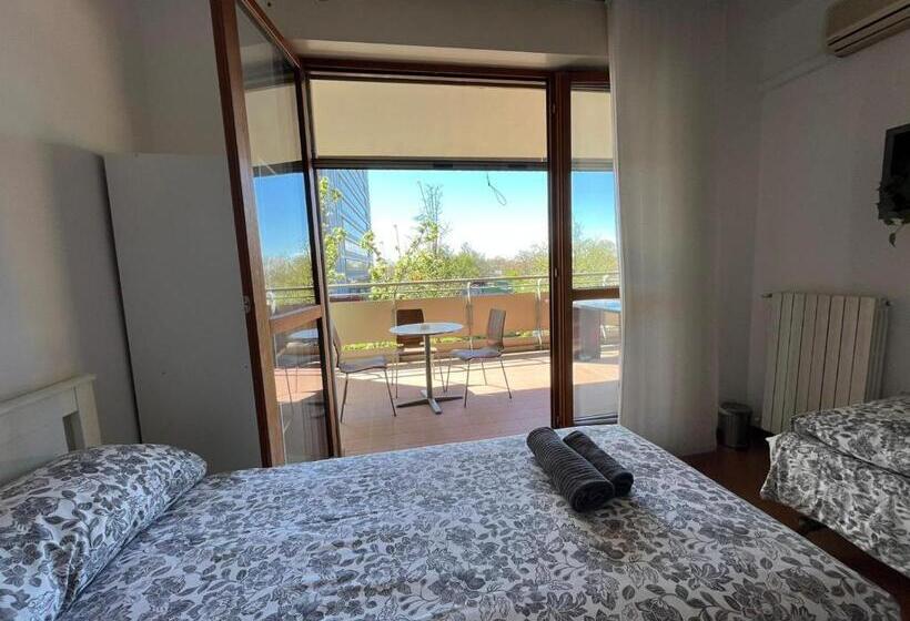 テラス付きスタンダードルーム, Bedandbreakfast Eni Torri Lombarde San Donato Bbqueen