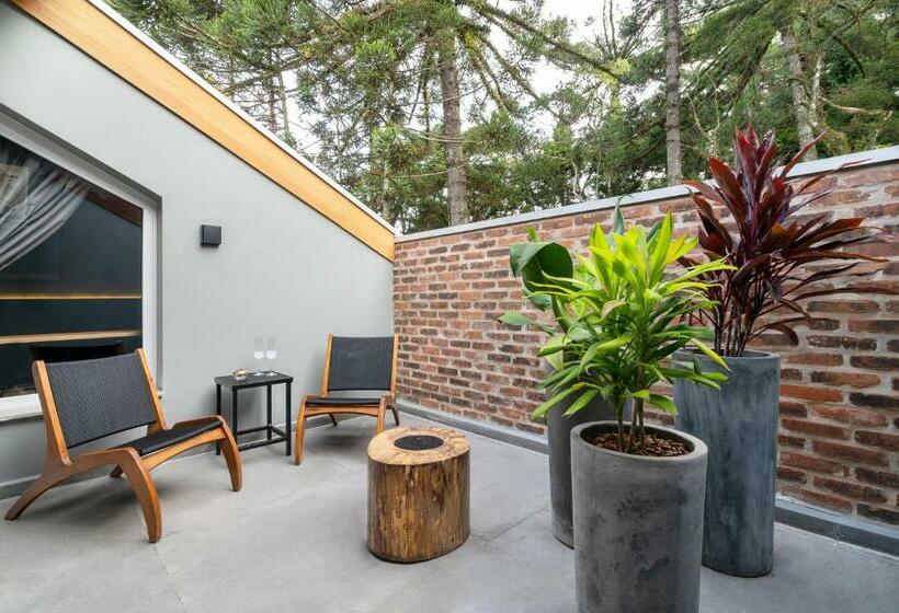 발코니가 있는 스위트, Jangal Das Araucárias Swan Design Hotel Canela