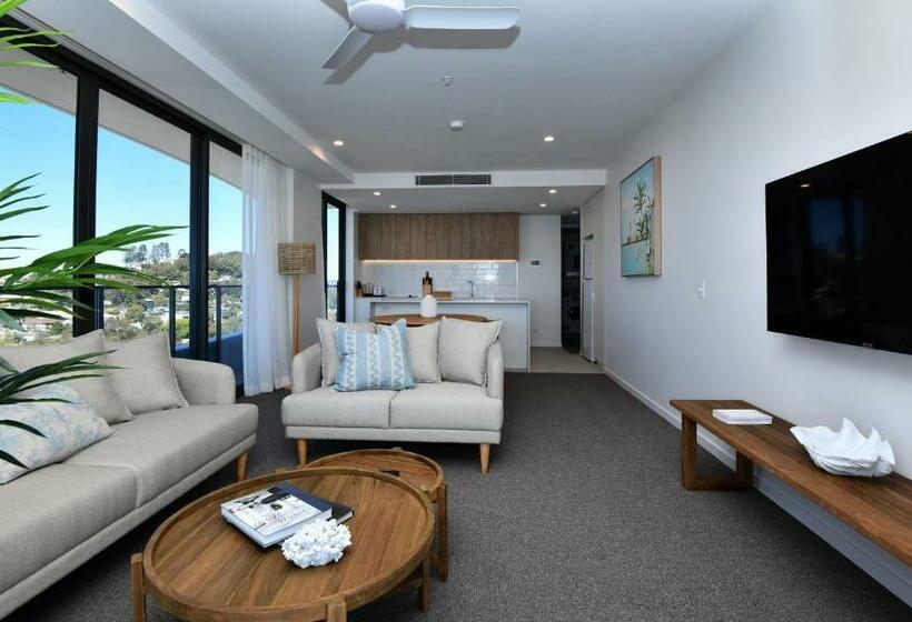 침실 1개 바다 전망 아파트, X Kirra Apartments