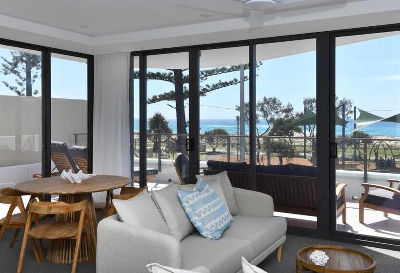 침실 2개 바다 전망 아파트, X Kirra Apartments