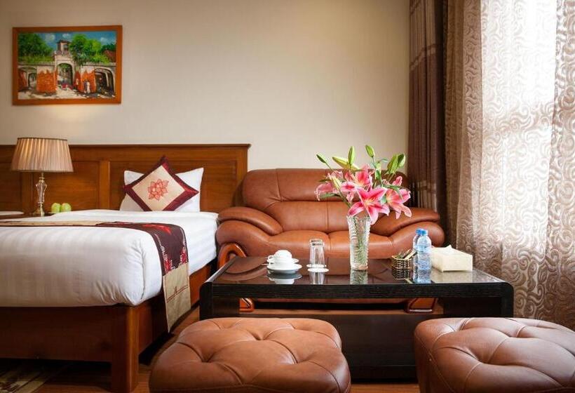 豪华家庭房间, Sq Hang Gai Hotel & Spa
