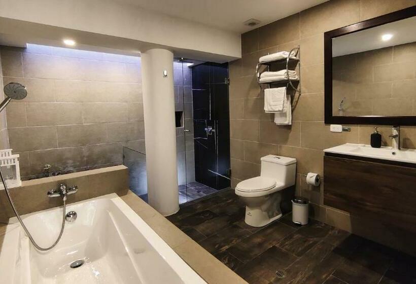 اتاق لوکس با تخت بزرگ, 593 Hotel Boutique Baños