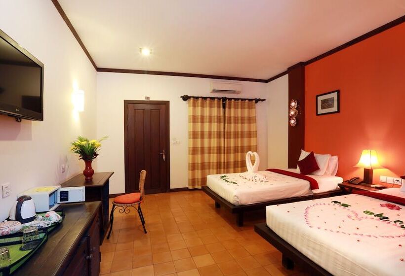 코티지 풀장 전망, Residence Indochine D'angkor