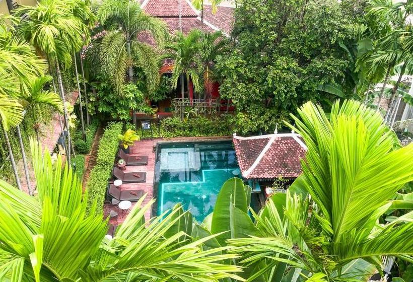 带泳池景观的小木屋, Residence Indochine D'angkor