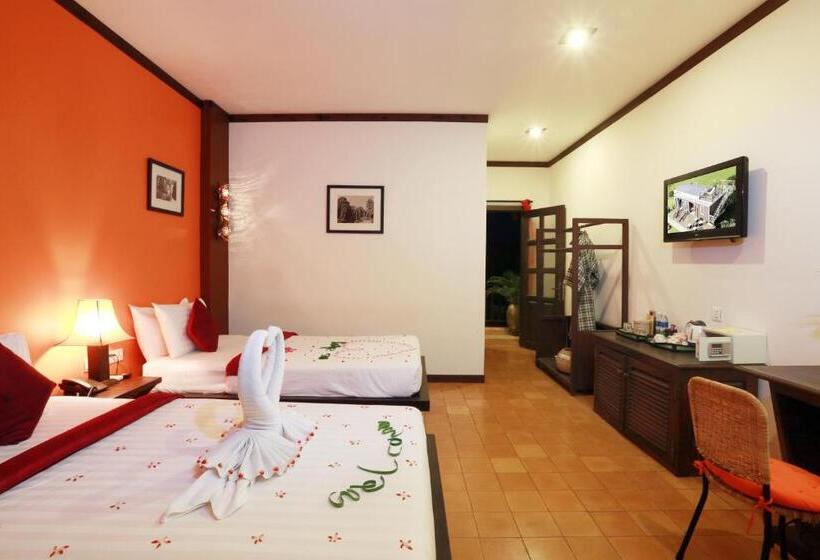 코티지 풀장 전망, Residence Indochine D'angkor