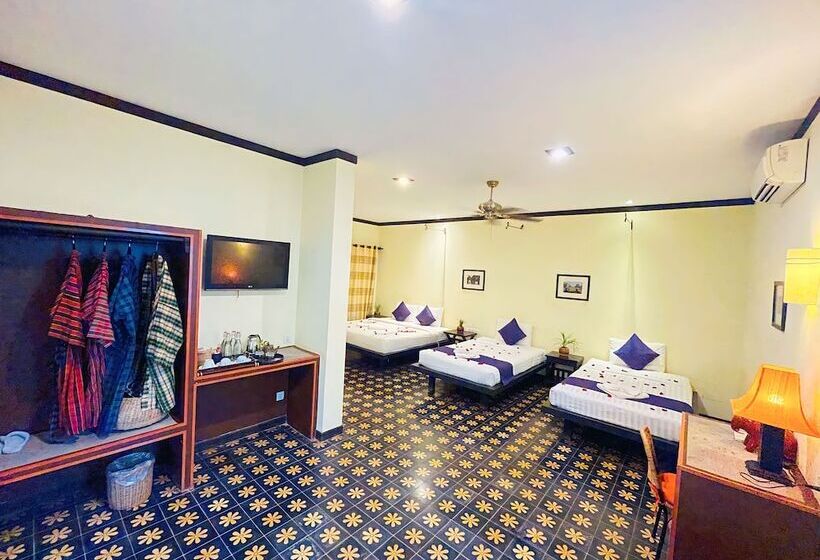 豪华家庭房间, Residence Indochine D'angkor