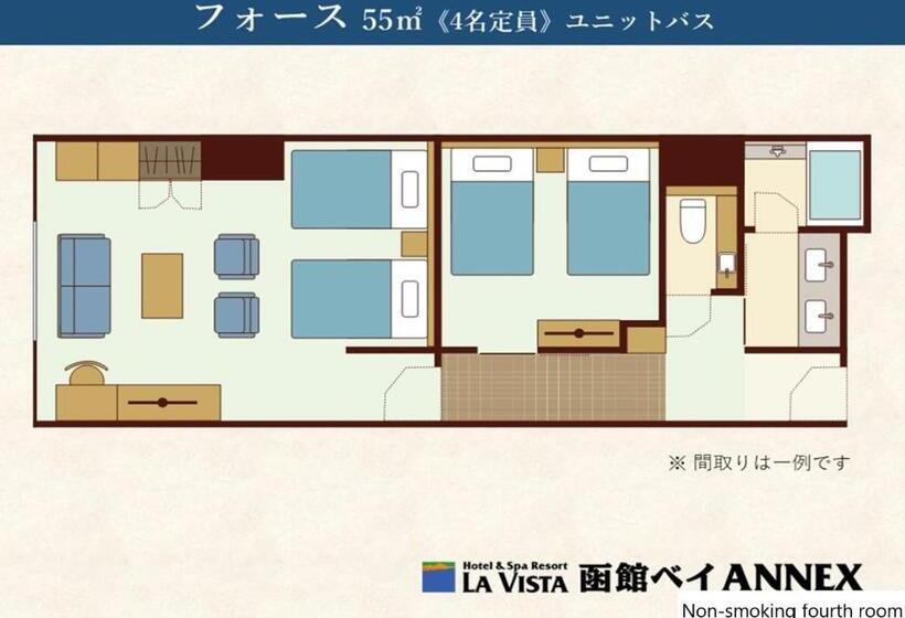 Четырехместный Номер Стандарт, La Vista Hakodate Bay Annex