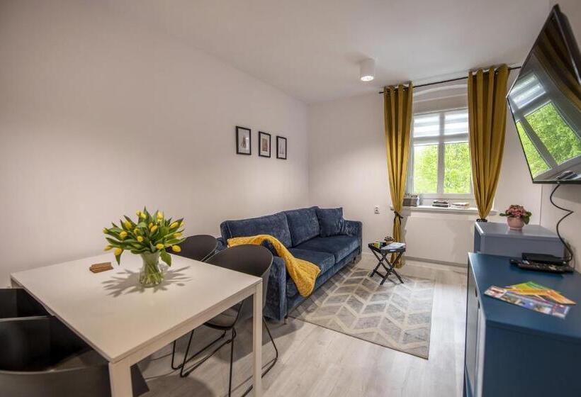Апартаменты 1 Спальня с Видом, Apartamenty śnieżna 12 Lądek  Zdrój