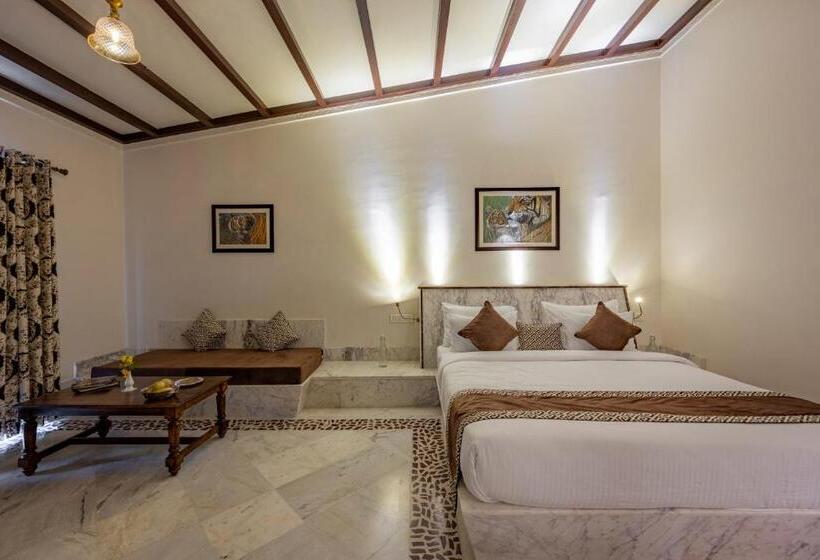 Вилла 1 Спальня Вид на Сад, Aangan Resort Ranthambhore   A Private Pool Villa