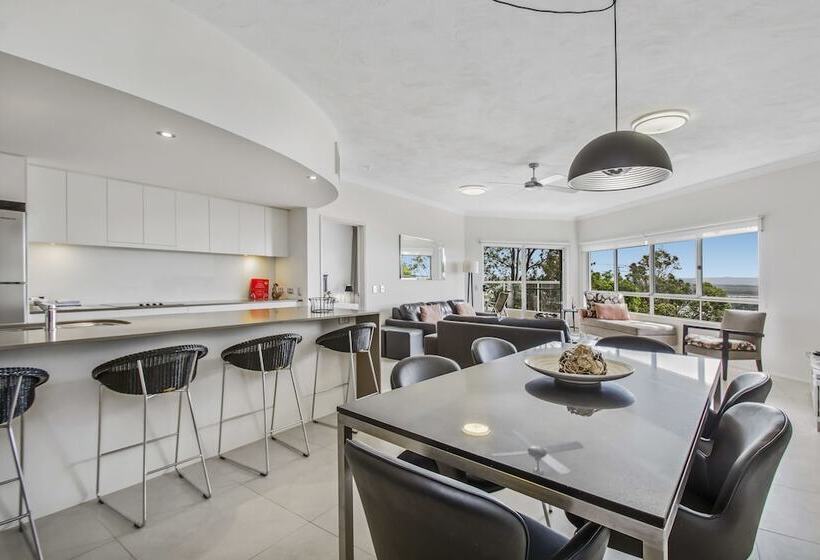 1침실 디럭스 아파트 바다 전망, The Lookout Resort Noosa