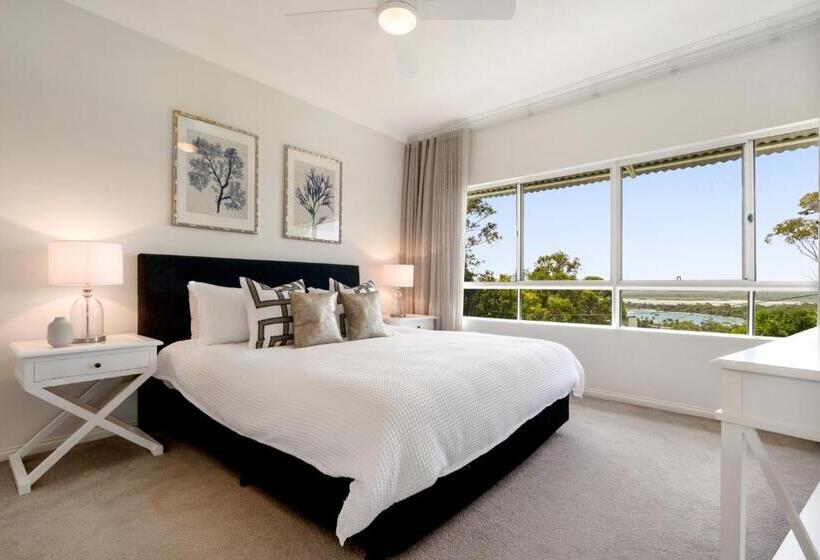 1침실 디럭스 아파트 바다 전망, The Lookout Resort Noosa