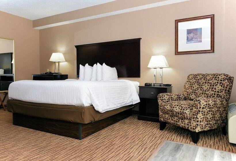 Люкс Кровать Кинг, Cobblestone Inn & Suites   Denison | Majestic Hills