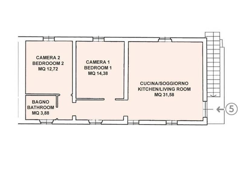 آپارتمان اقتصادی دو خوابه, Agriturismo Le Gallozzole