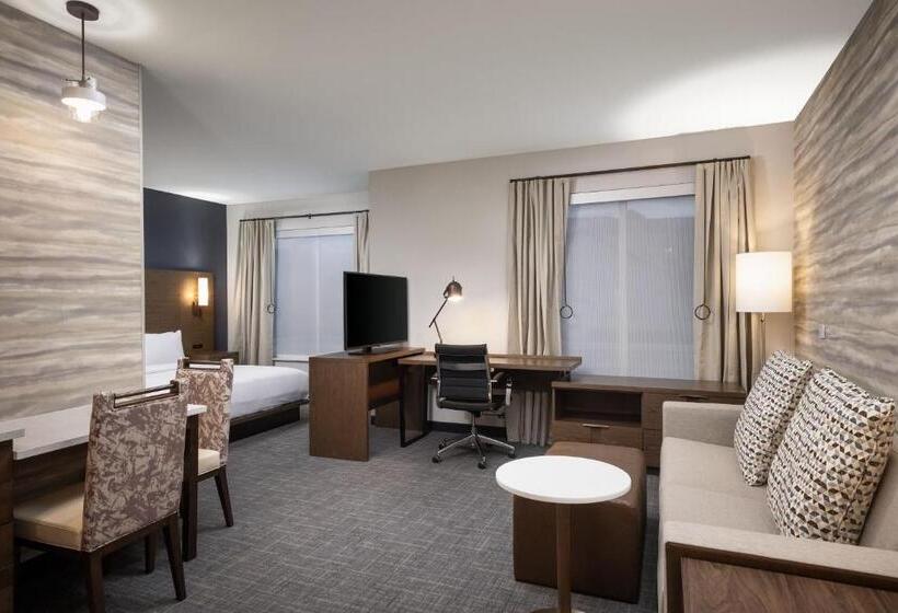 带大床的标准工作室, Residence Inn By Marriott Denver Aurora