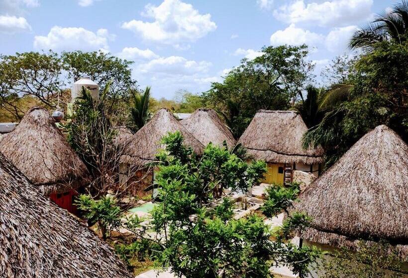 منزل غرفة نوم واحدة, Aldea Maya Toktli Orígenes: Alberca + Wifi Starlink + Tour Sustentabilidad