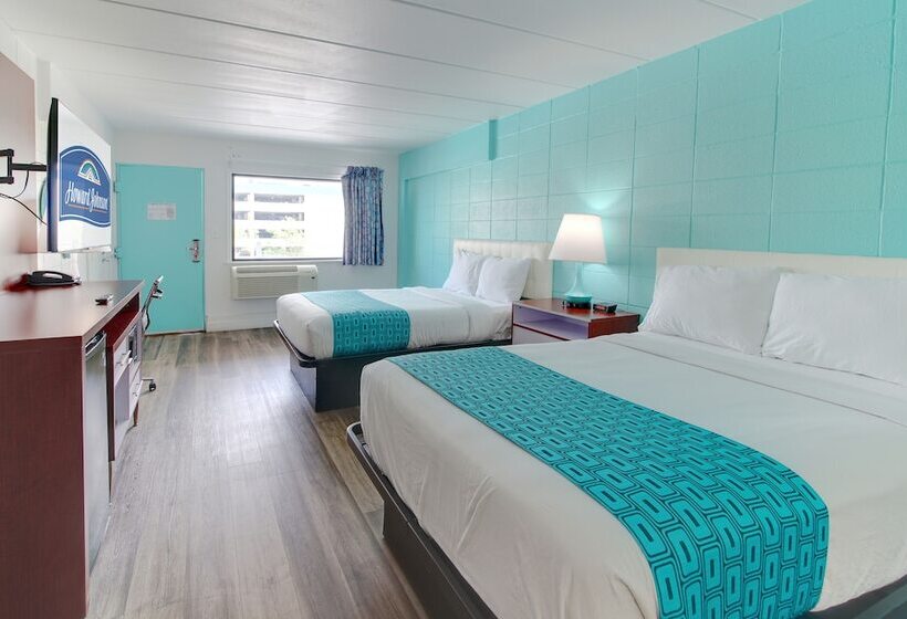 Номер Стандарт 2 Двуспальные Кровати, Howard Johnson By Wyndham Virginia Beach At The Beach