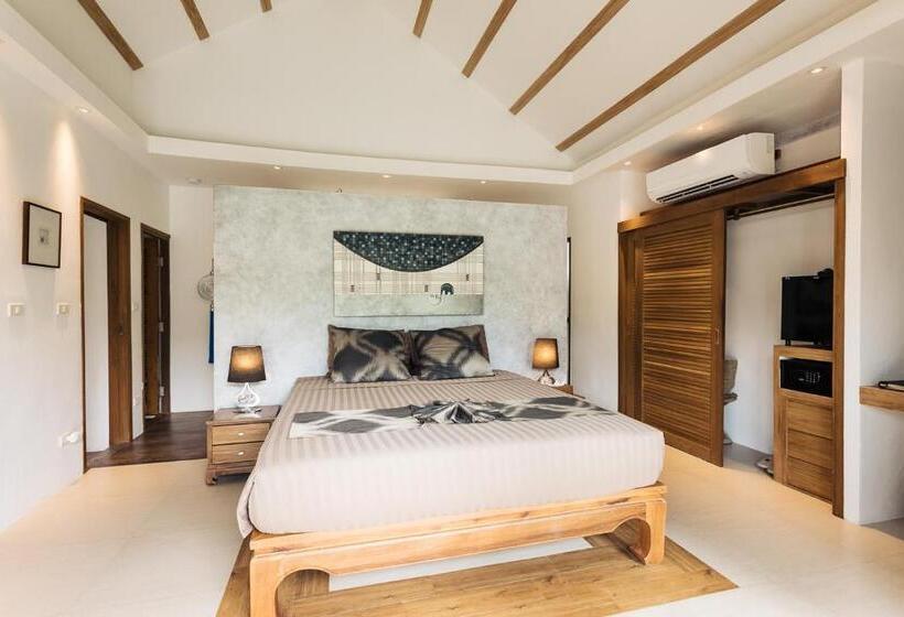 침실 1개 디럭스 빌라, Khwan Beach Resort   Luxury Glamping And Pool Villas Samui   Adults Only   Sha Extra Plus