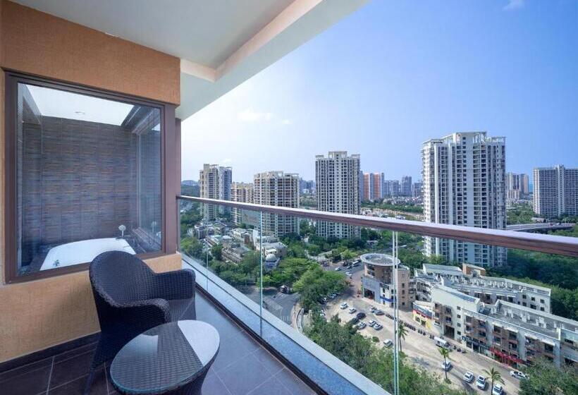 디럭스 룸 킹사이즈 침대, Mangrove Tree Resort World Sanya Bay Kapok