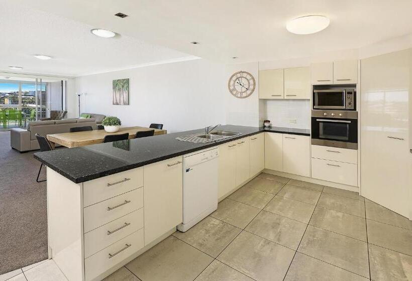 带3个卧室带海景的公寓, Pandanus Mooloolaba
