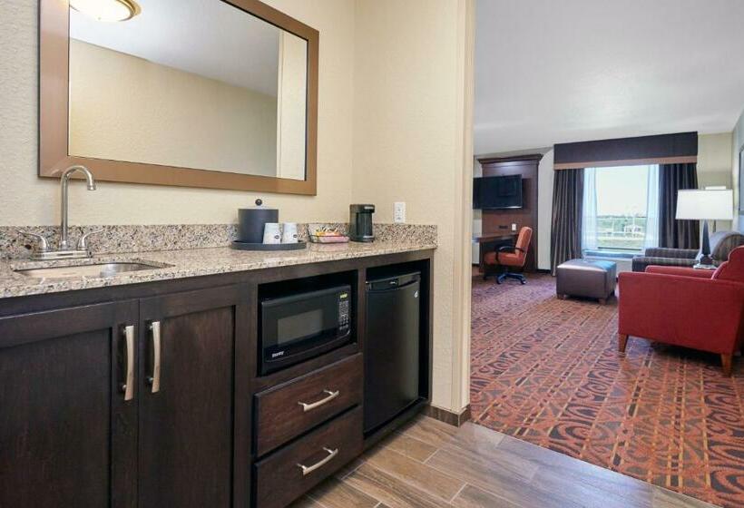 带大床的复式套间, Hampton Inn & Suites Milwaukee/franklin