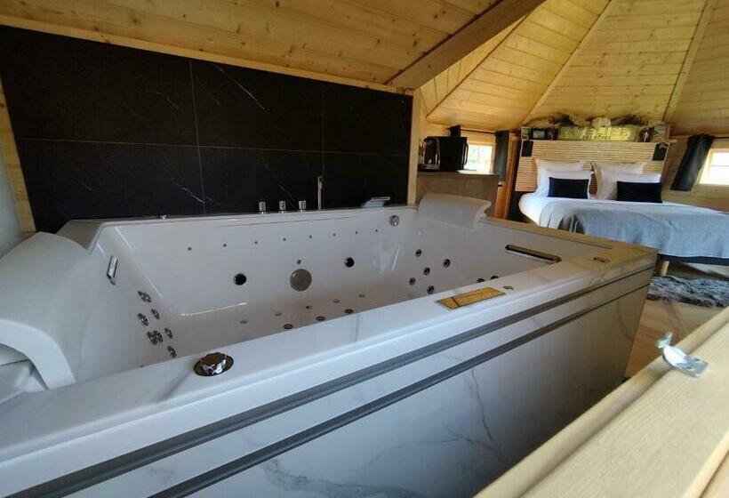 Номер Стандарт с Гидромассажем, Cottage Climatisé Avec Baignoire Spa 2 Personnes