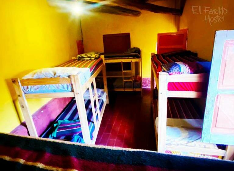 Кровать в Общей Комнате, El Farolito Hostel