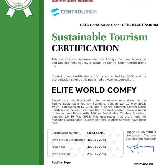 اتاق استاندارد, Elite World Comfy Samsun Atakum