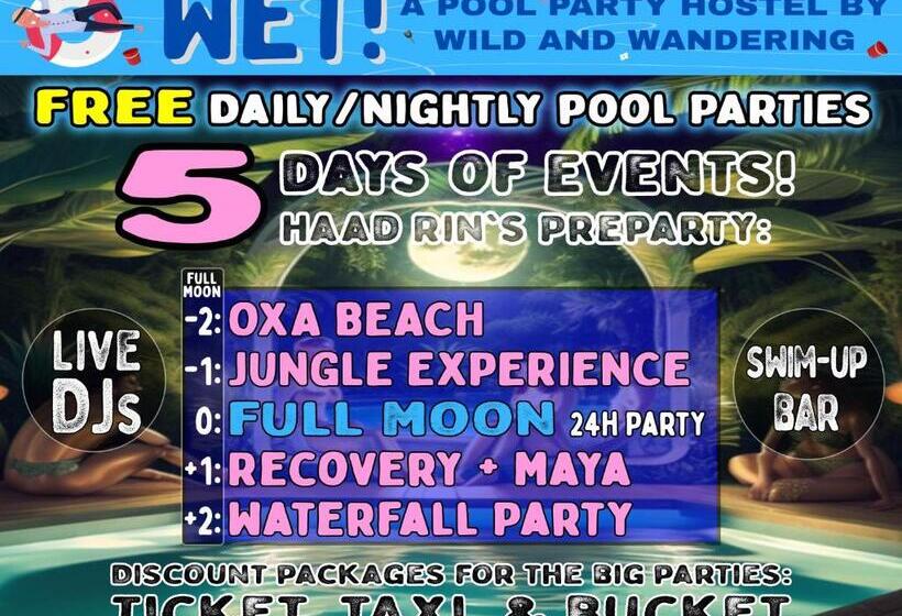 공동 객실, Wet! A Pool Party Hostel By Wild & Wandering
