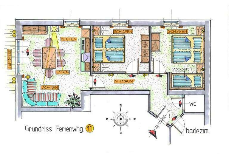 Апартаменты 2 Спальни с Балконом, Apartments Gannerhof