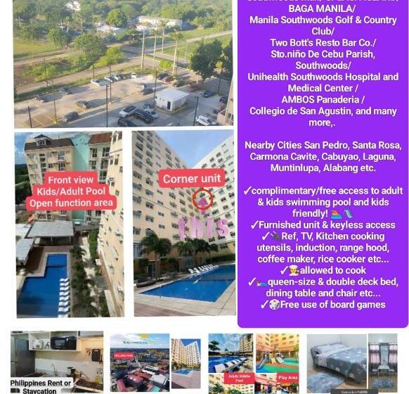 Студио Стандарт Вид на Бассейн, Holland Park Condominium Southwoods Biñan Laguna