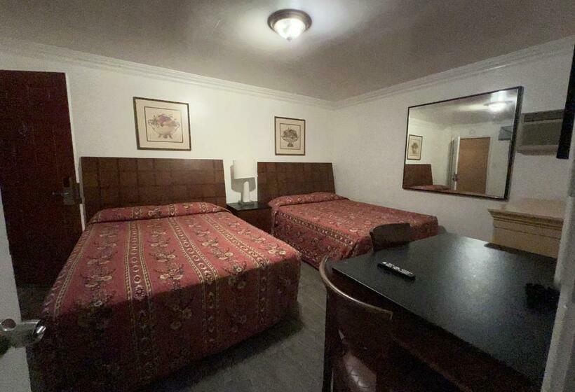 Номер Стандарт 2 Двуспальные Кровати, Flamingo Motel Oxnard