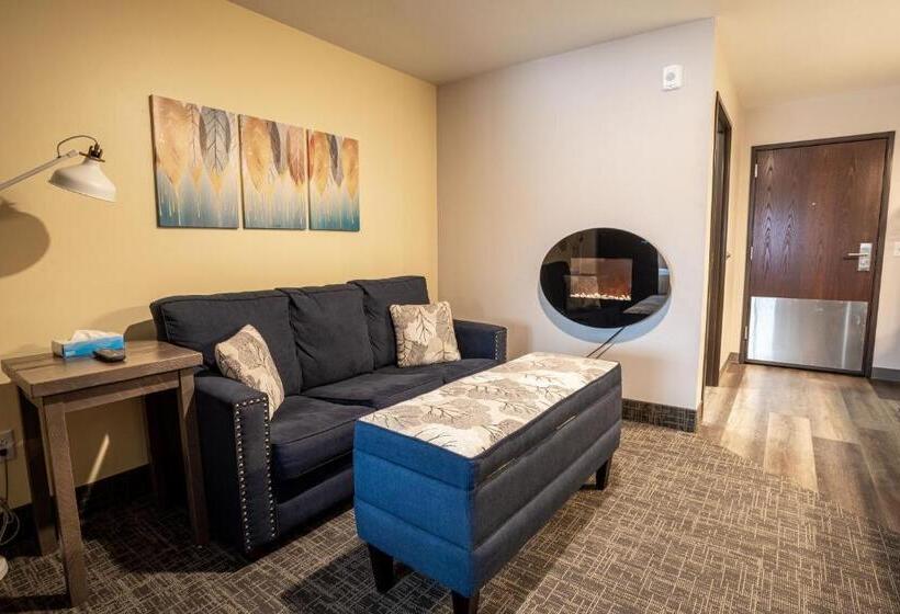 디럭스 룸 킹사이즈 침대, Open Hearth Lodge