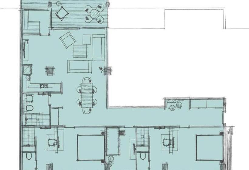 침실 3개 아파트, Project Bay Workation Prora