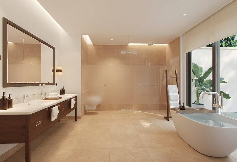 套房配有游泳池, Six Senses La Sagesse