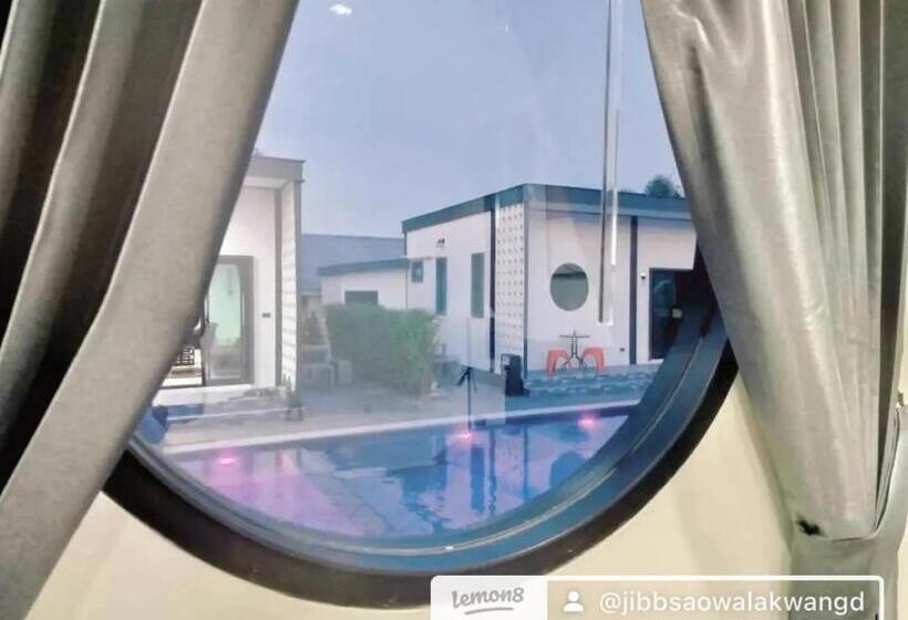 스탠다드 룸 풀장 전망, B.leaf Villa บีลีฟ วิลล่า