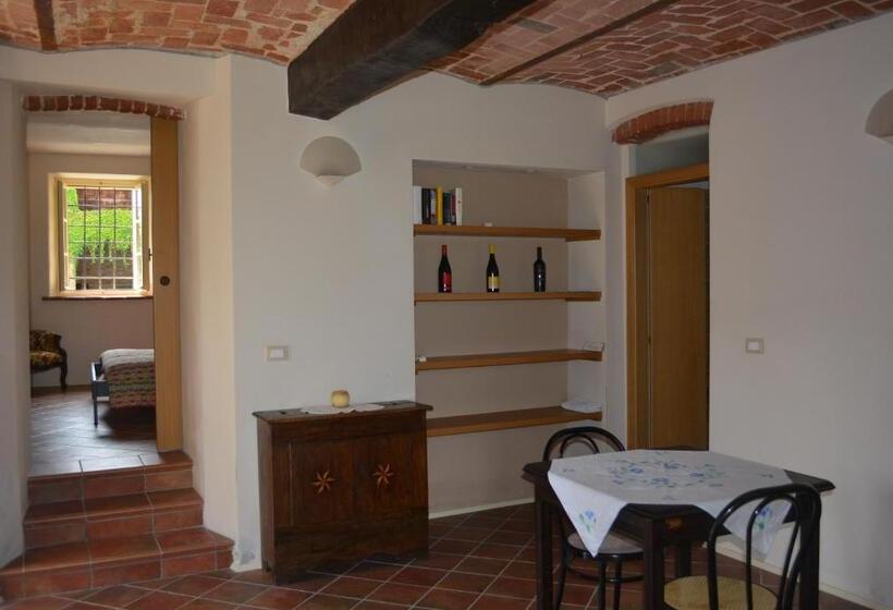 Апартаменты 1 Спальня Нижний Этаж, Cascina Valtignosa Camere Con Vigna