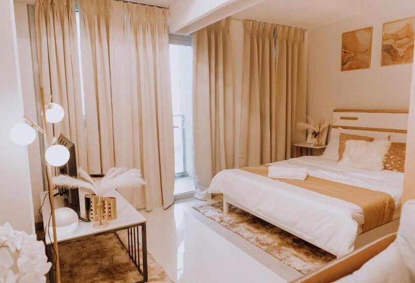침실 1개 발코니 아파트, Uptown Parksuites Elegant 1br With Balcony And Washer