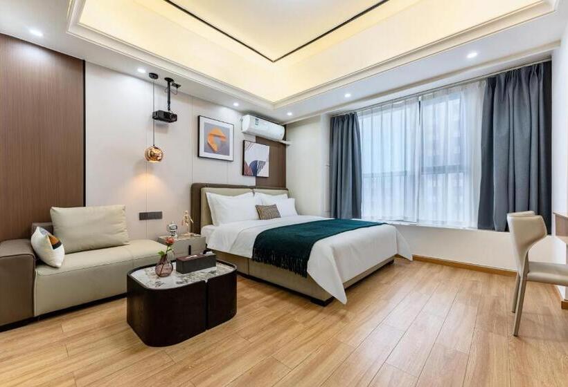 Quarto Deluxe, East Maple International Apartment   Guangzhou Luogang Wanda Plaza Suyuan Metro Station